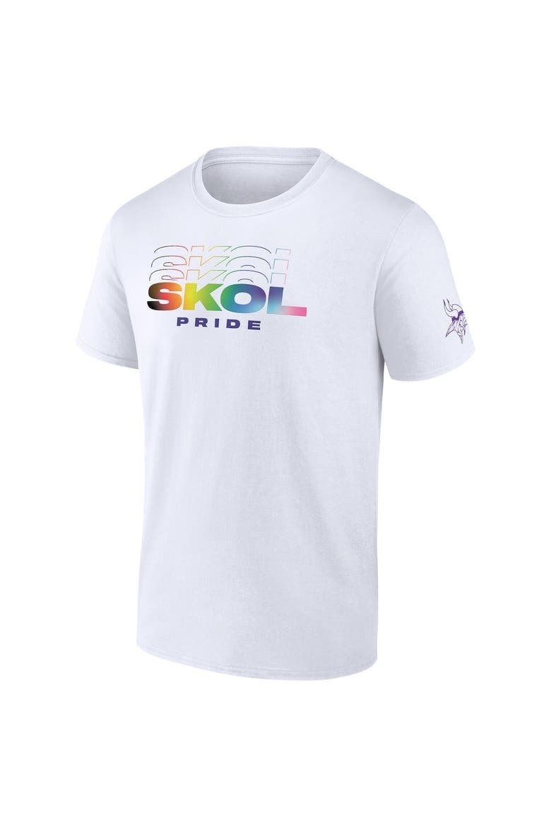 Men's Fanatics Branded White Minnesota Vikings SKOL Pride T-Shirt, Alternate, color, White