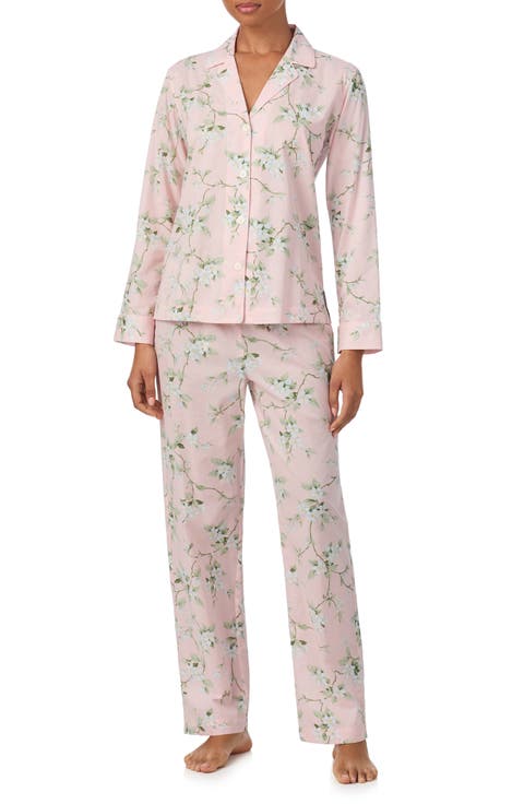 Floral Cotton Blend Pajamas