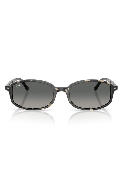 Sam 56mm Irregular Oval Sunglasses