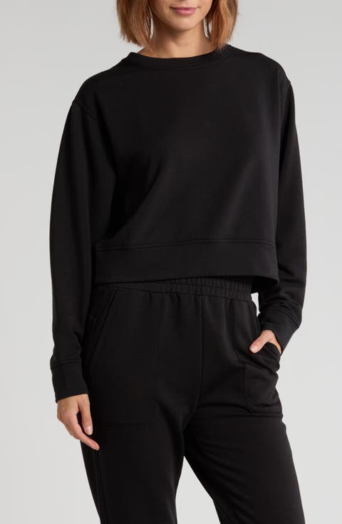 Cozy Scuba Knit Crewneck Sweatshirt