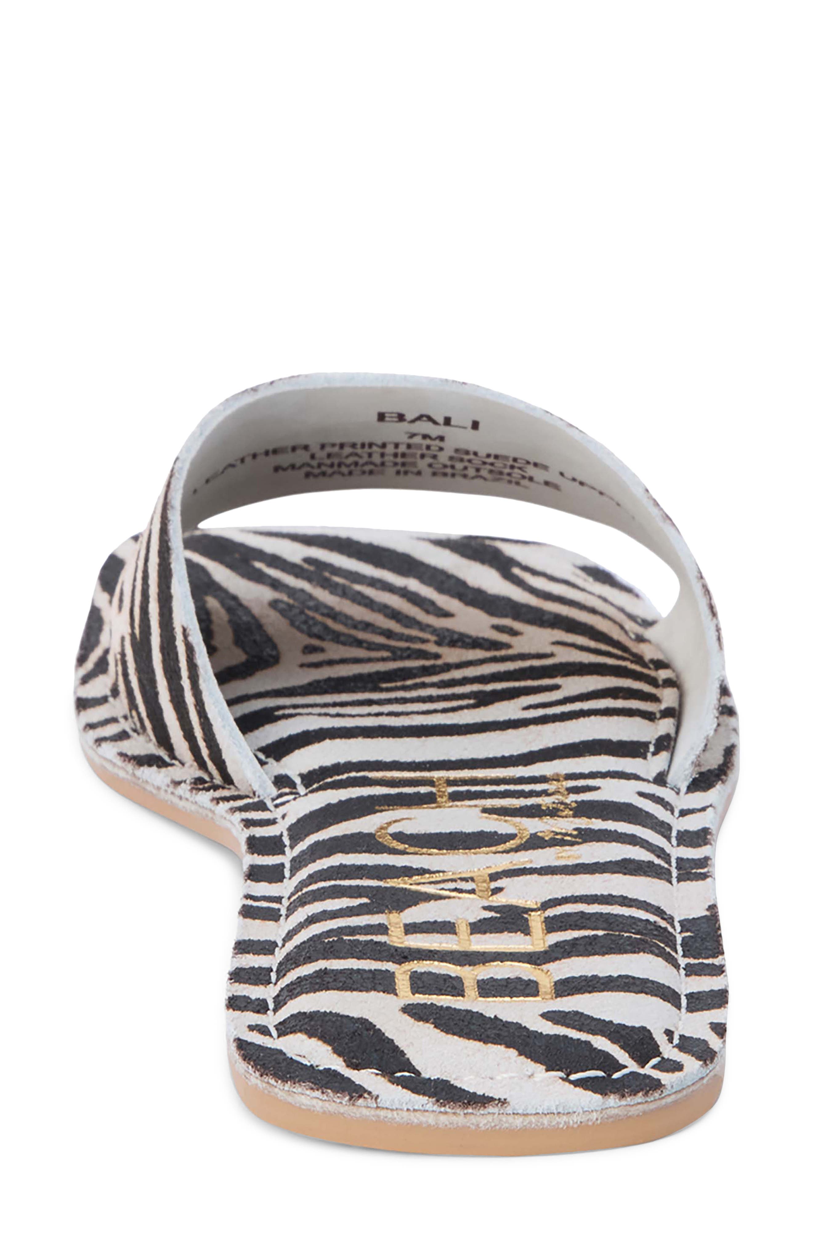BEACH BY MATISSE Bali Slide Sandal, Alternate, color, Zebra