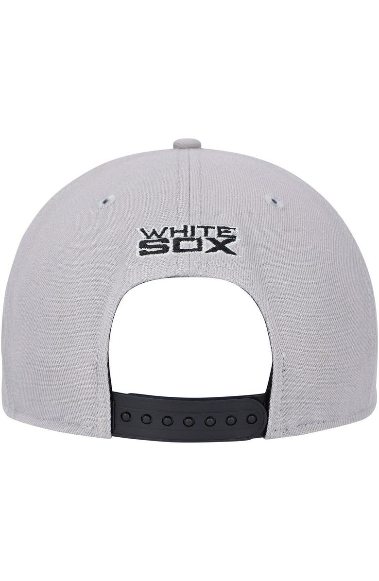 New Era Men's New Era Gray/Black Chicago White Sox Band 9FIFTY Snapback Hat, Alternate, color, Gray
