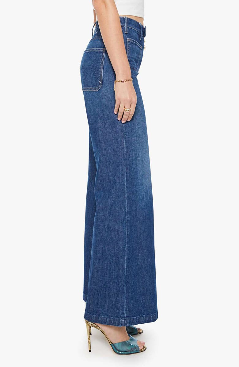 MOTHER The Hustler Roller Patch Pocket Wide Leg Jeans, Alternate, color, Made In The Shade