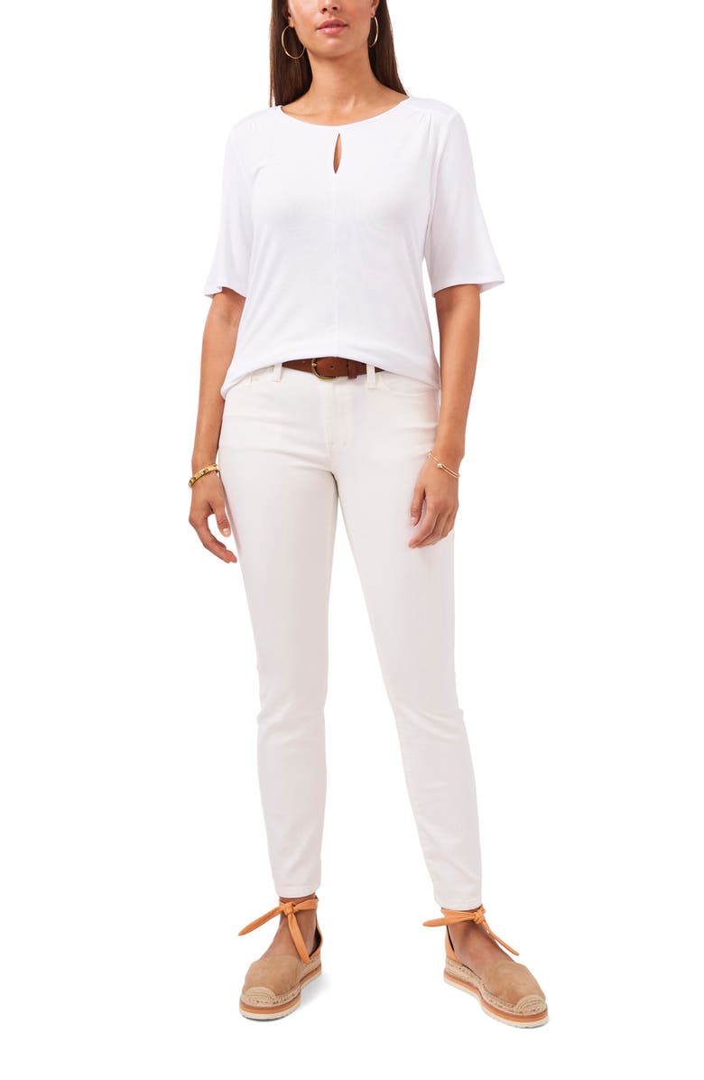 Vince Camuto Keyhole Knit Top, Alternate, color,