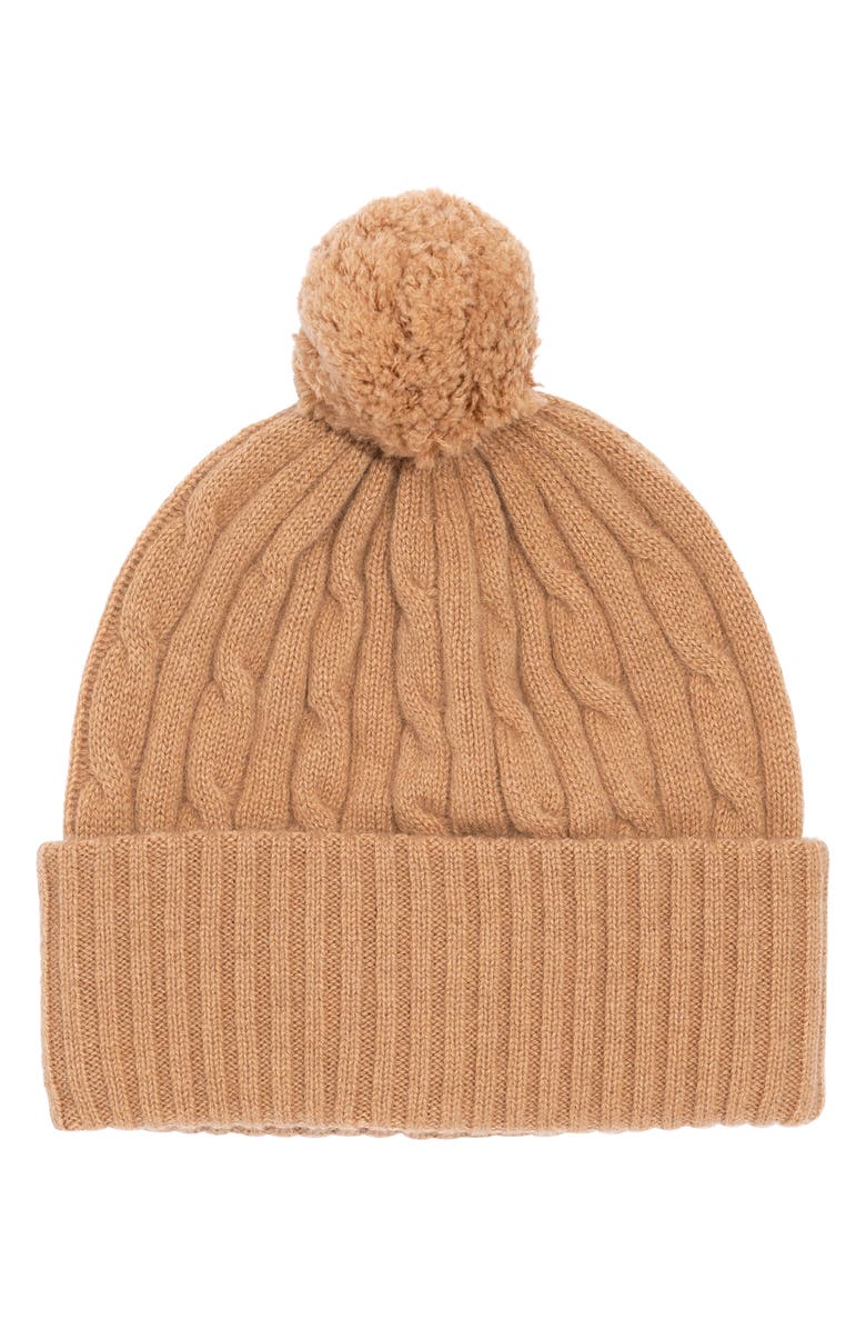 Polo Ralph Lauren Cashmere Cable Beanie, Main, color, 