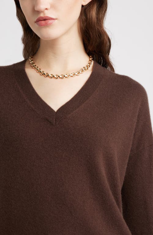 Nordstrom V-neck Cashmere Sweater In Brown
