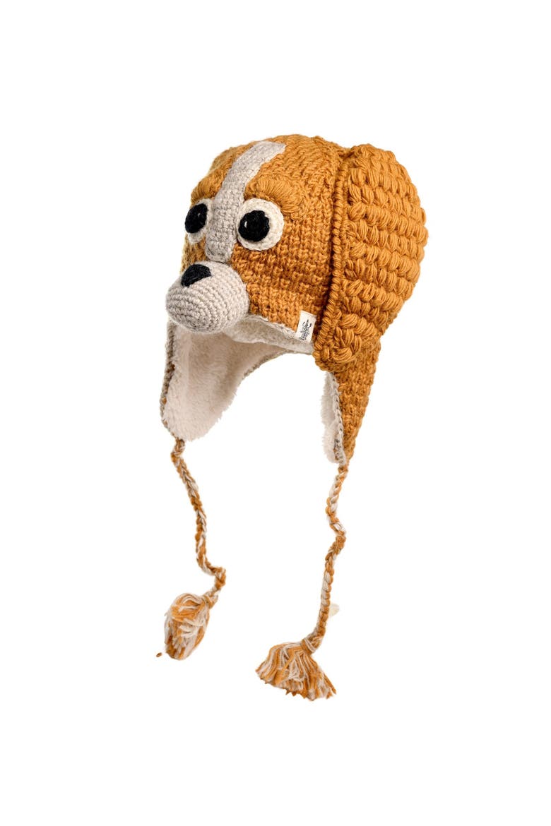 Crochet Lucy Puppy Hat, Alternate, color, White combo