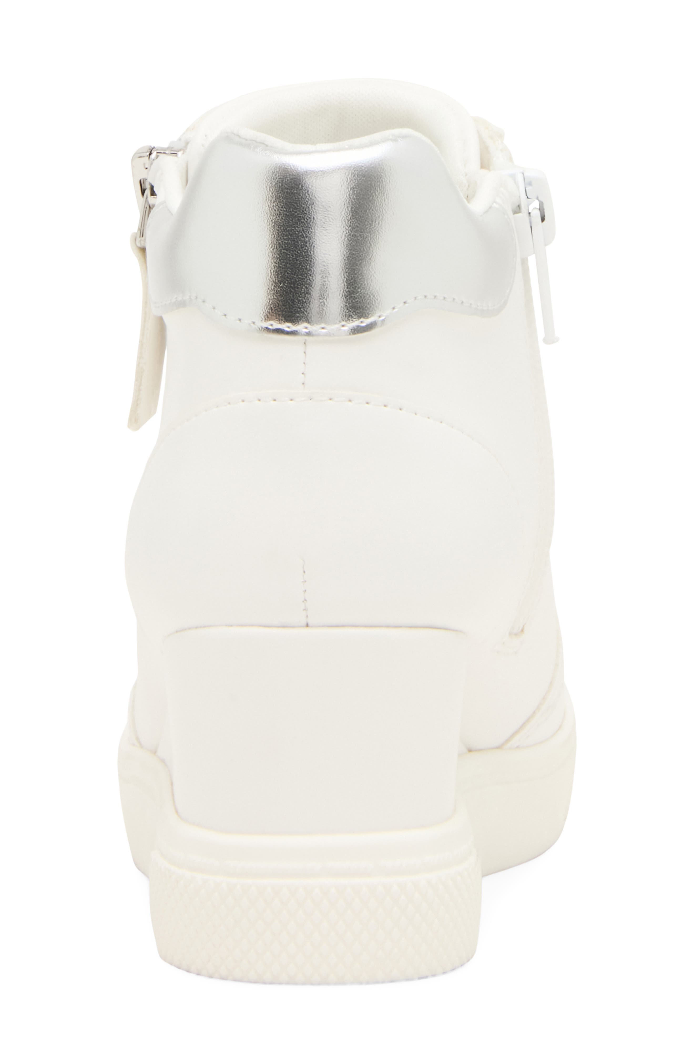 Kids' Jatomic Wedge High Top Sneaker, Alternate, color, WHITE