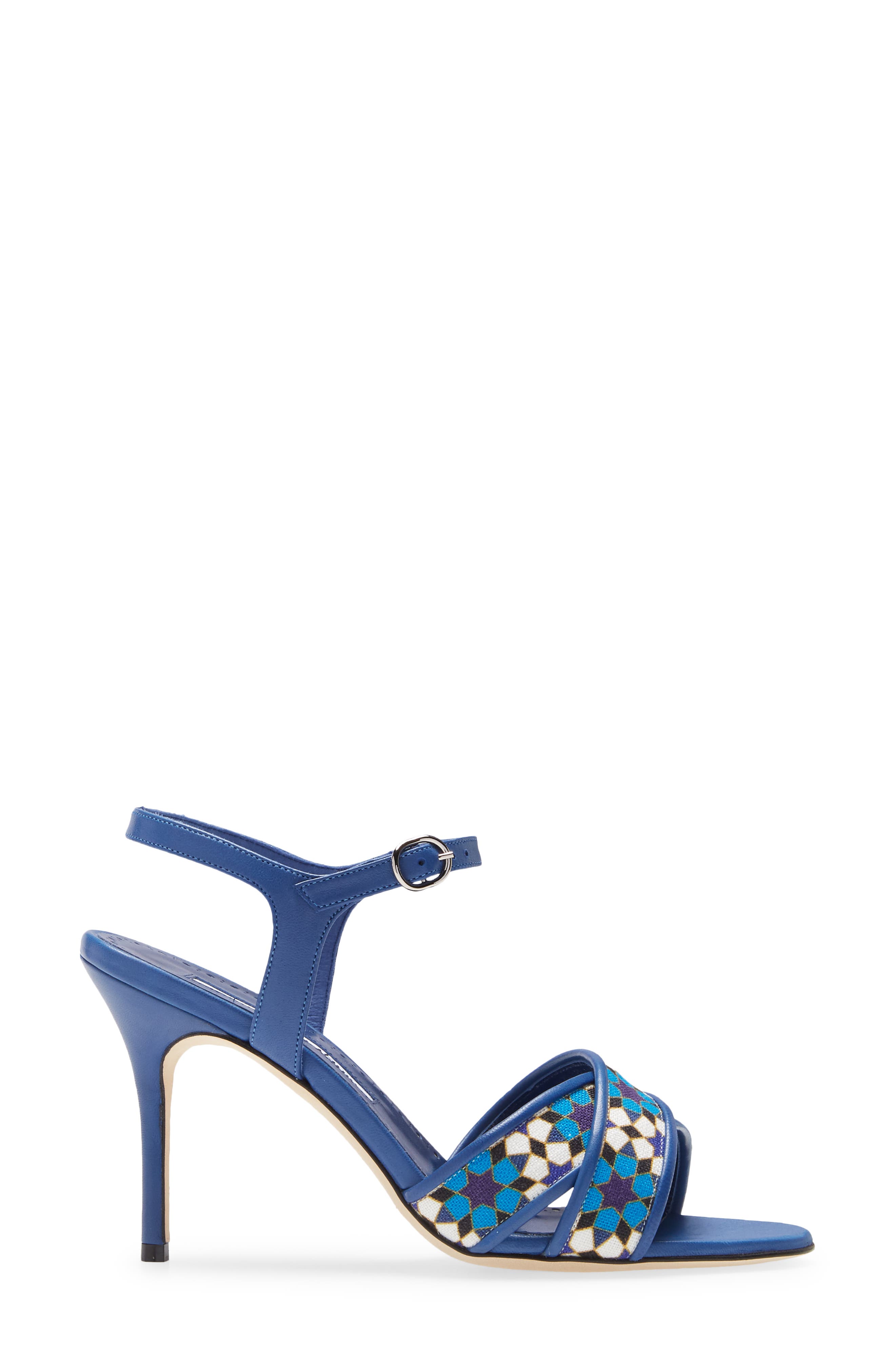Manolo Blahnik Talitha Crisscross Sandal, Alternate, color, 