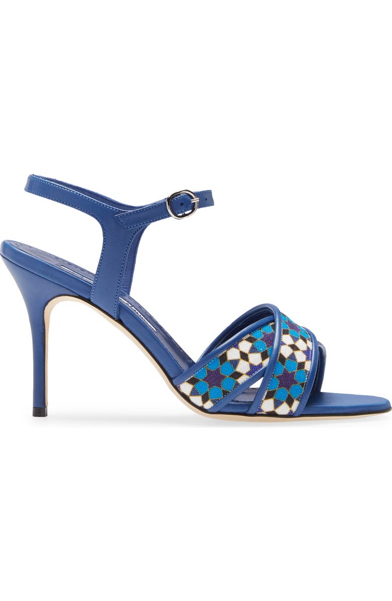 Manolo Blahnik Talitha Crisscross Sandal, Alternate, color,