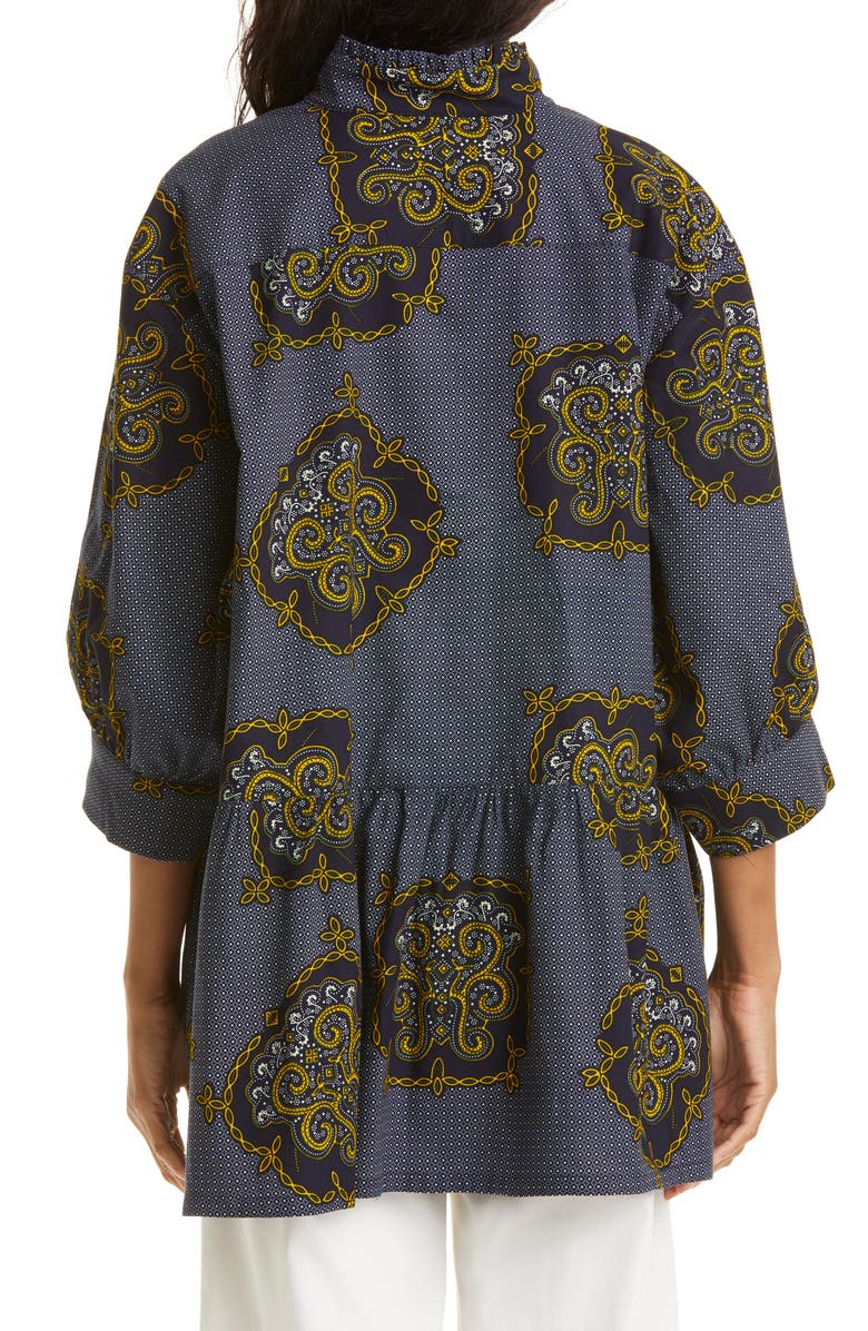 The Oula Company Curator Mix Print Cotton Tunic, Alternate, color, 