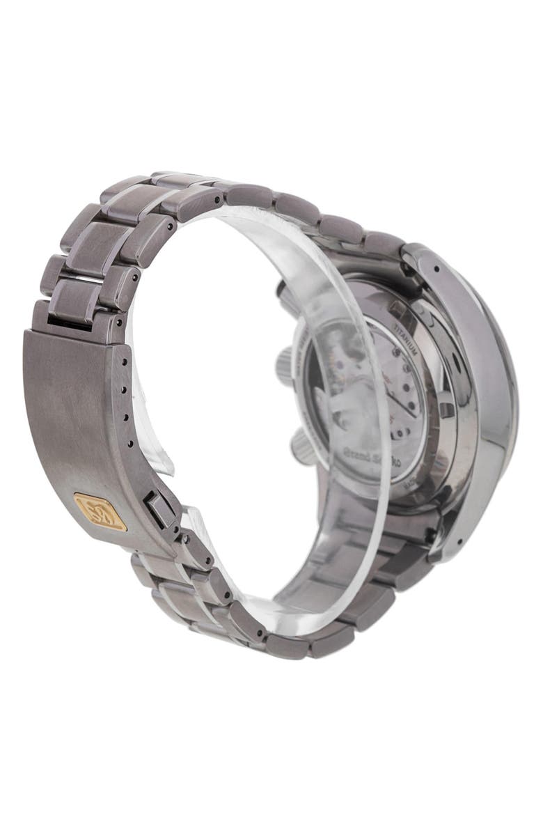 Watchfinder & Co. Grand Seiko Preowned 2021 Spring Drive SBGC205 Bracelet Watch, 43.5mm, Alternate, color, Black