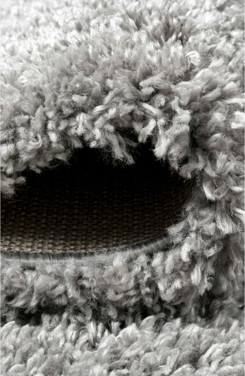 JONATHAN Y Groovy Solid Shag Area Rug, Alternate, color, Dove