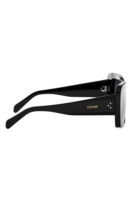 CELINE CELINE BOLD 3 DOTS 53MM GEOMETRIC SUNGLASSES 