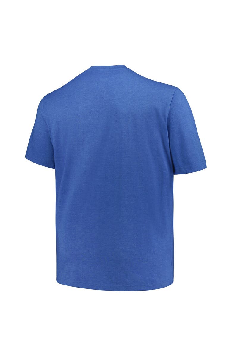 PROFILE Men's Profile Heather Royal Chicago Cubs Big & Tall Weathered Logo T-Shirt, Alternate, color, Heather Royal