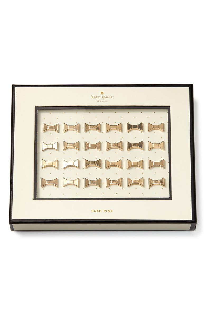 Kate Spade New York 'bow' push pins, Main, color,