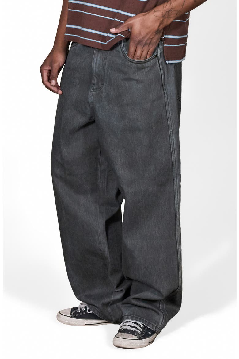 Spray Formula Baggy Jeans, Alternate, color, BLACK