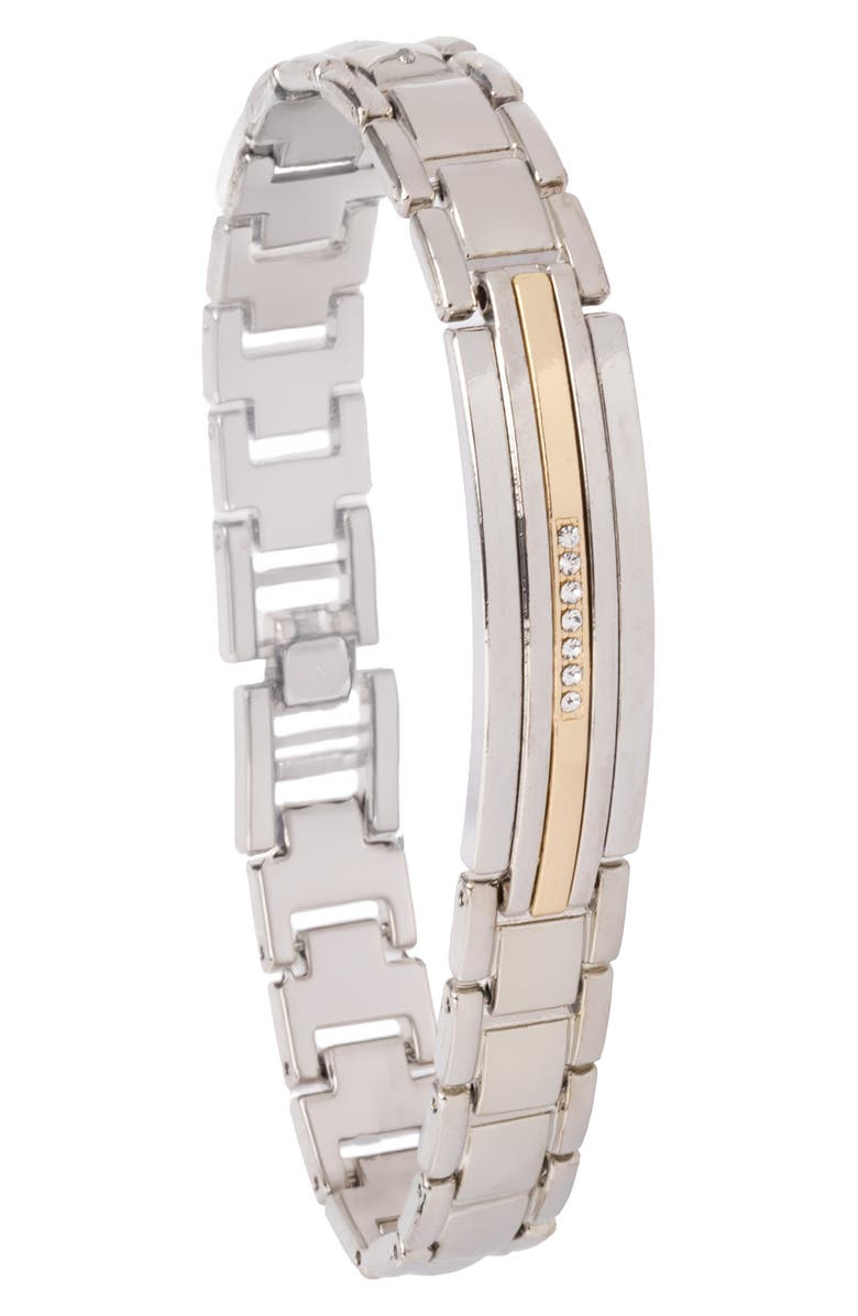 Jones New York Two-Tone Mesh Strap Watch & Bracelet Set, 42mm x 48mm, Alternate, color, Silver