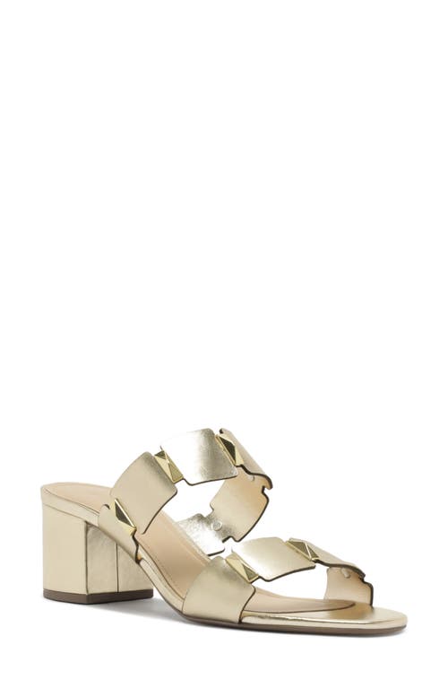Arezzo Lyra Mid Slide Sandal In Silver