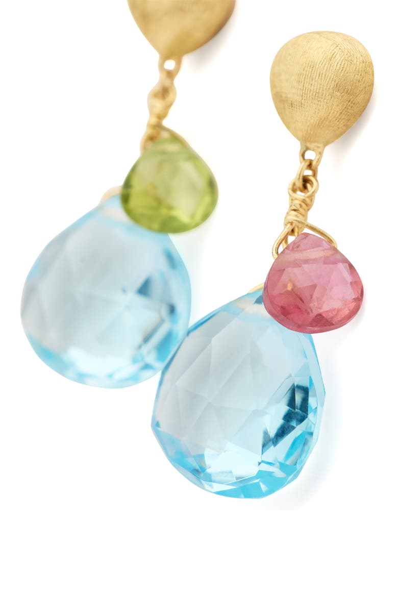 Paradise 18K Yellow Gold Semiprecious Stones Earrings, Alternate, color, 18K YELLOW GOLD