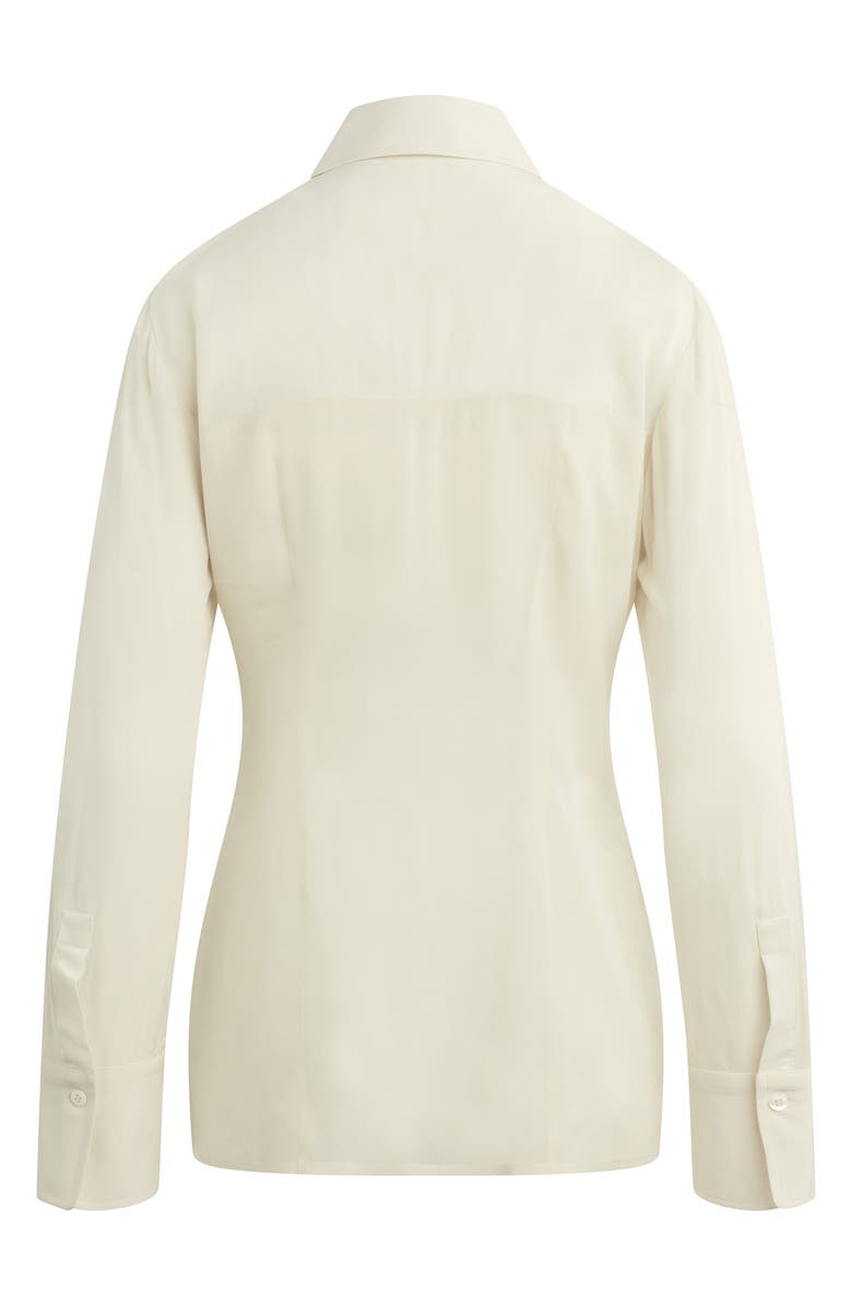 Favorite Daughter The Sheer Sophistication Button-Up Shirt, Alternate, color, Ivory