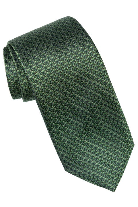 Brunelli - Extra Long Silk Jacquard Tie for Men