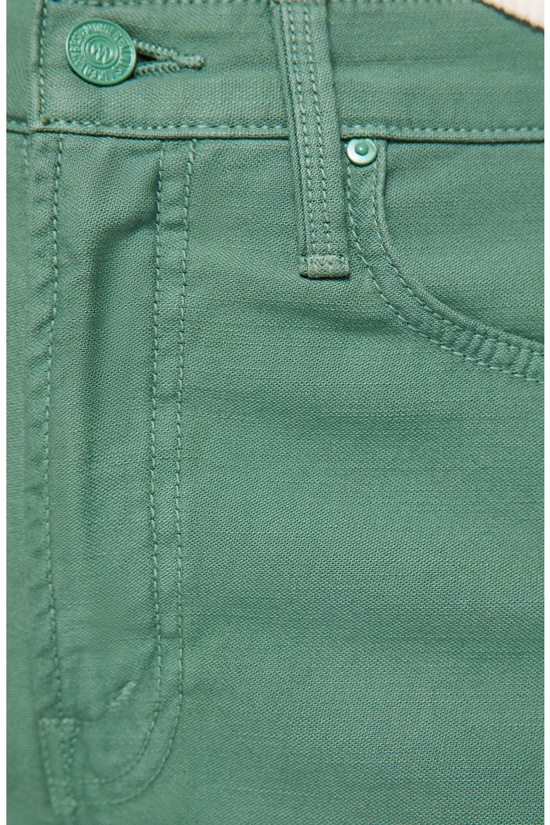 The Ditcher Roller Zip Skimp High Waist Wide Leg Jeans, Alternate, color, DARK IVY