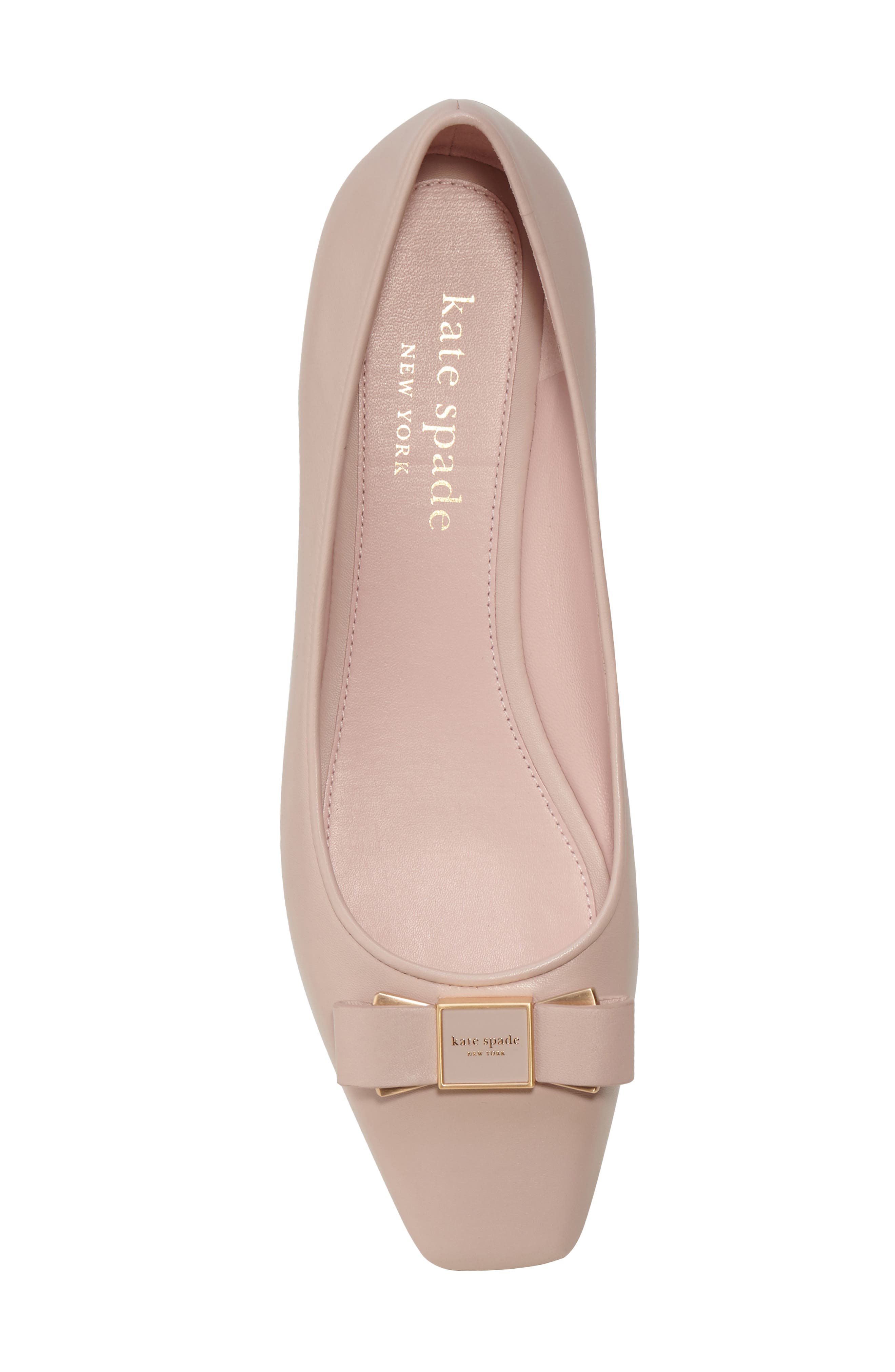 bowdie ballet flat, Alternate, color, PALE VELLUM