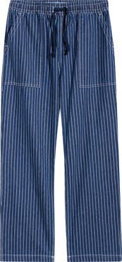 Service Works Pinstripe Denim Drawstring Chef Pants