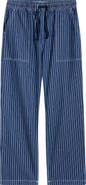Service Works Pinstripe Denim Drawstring Chef Pants
