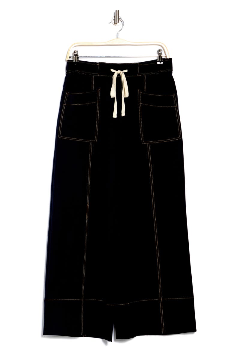 Stitched Wide Leg Pants, Alternate, color, NAVY/ KHAKI