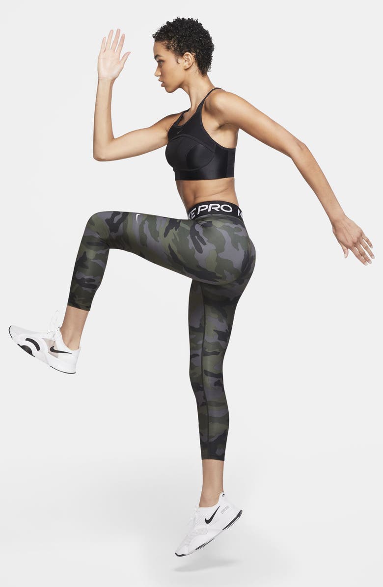 Nike Pro Camo Dri-FIT Crop Tights, Alternate, color, 