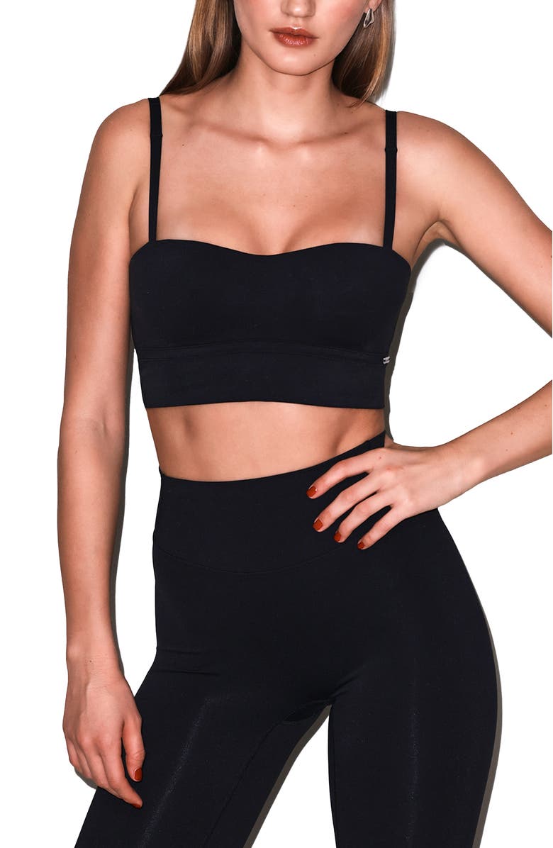 Fleur Du Mal Sculpt Molded Sports Bra, Main, color, Black