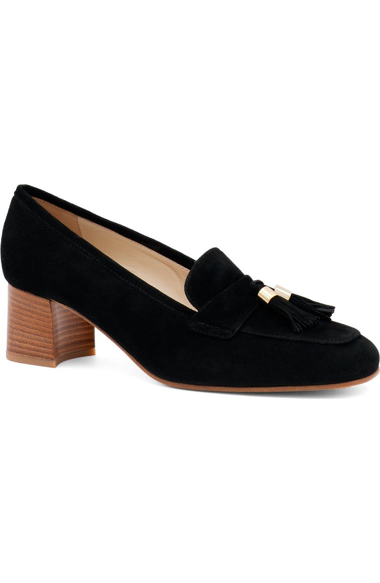 Amalfi by Rangoni Balcanico Tassel Pump, Main, color, Black Cashmere