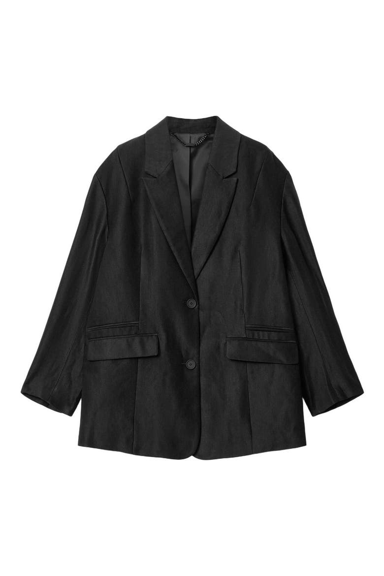 Charley Oversize Blazer, Alternate, color, BLACK