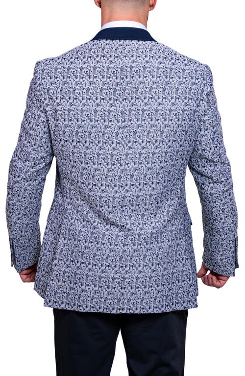 Maceoo Socrate Ascension Camo Blazer In Blue