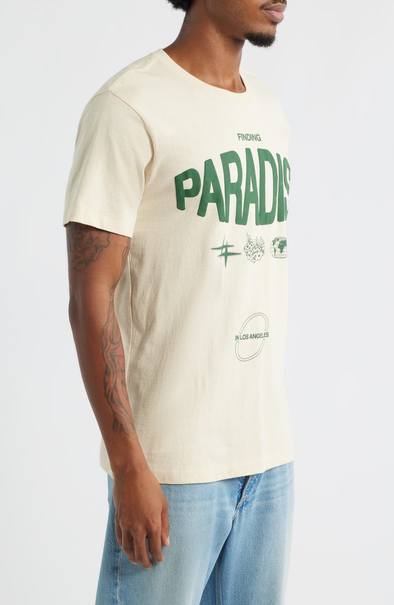 The Forecast Agency Finding Paradise Cotton Graphic T-Shirt, Alternate, color, Sand