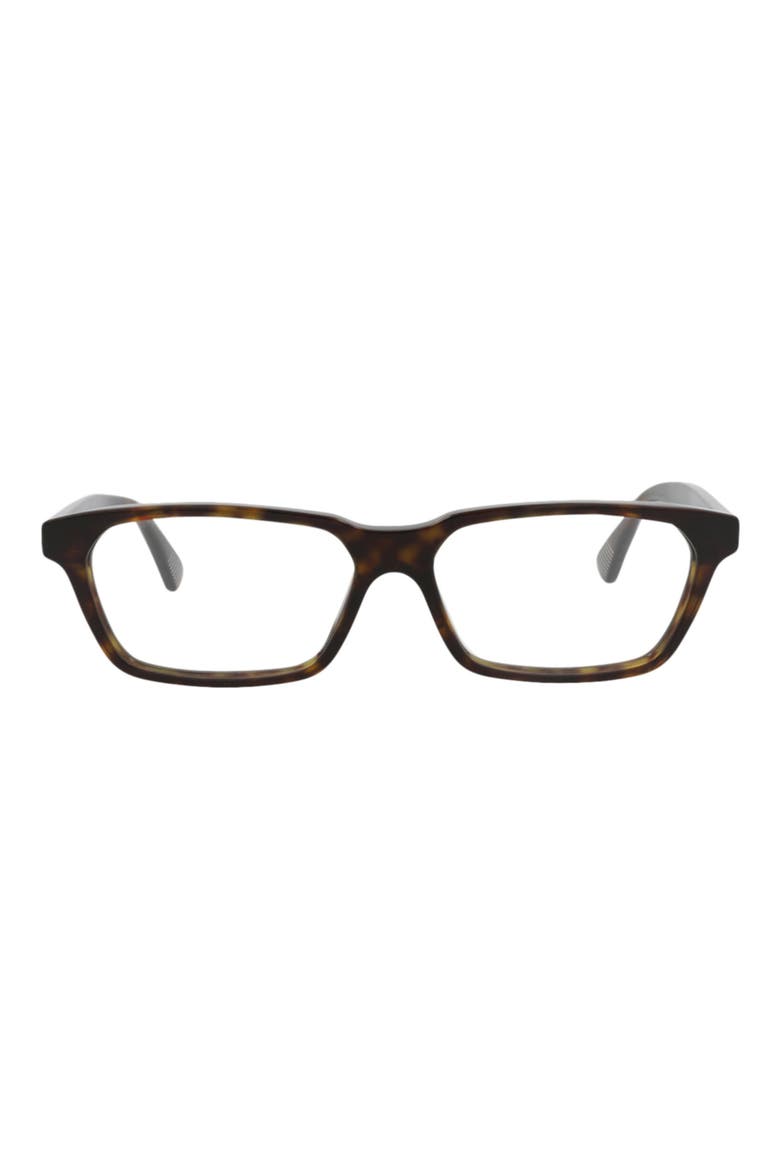 54mm Rectangular Optical Glasses, Main, color, HAVANA HAVANA TRANSPARENT