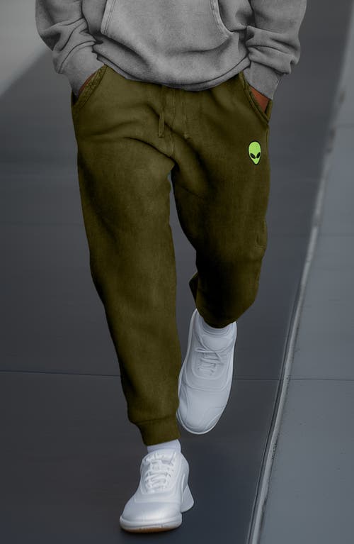 Dalix Mens Alien Midweight Fleece Washed Jogger Pant