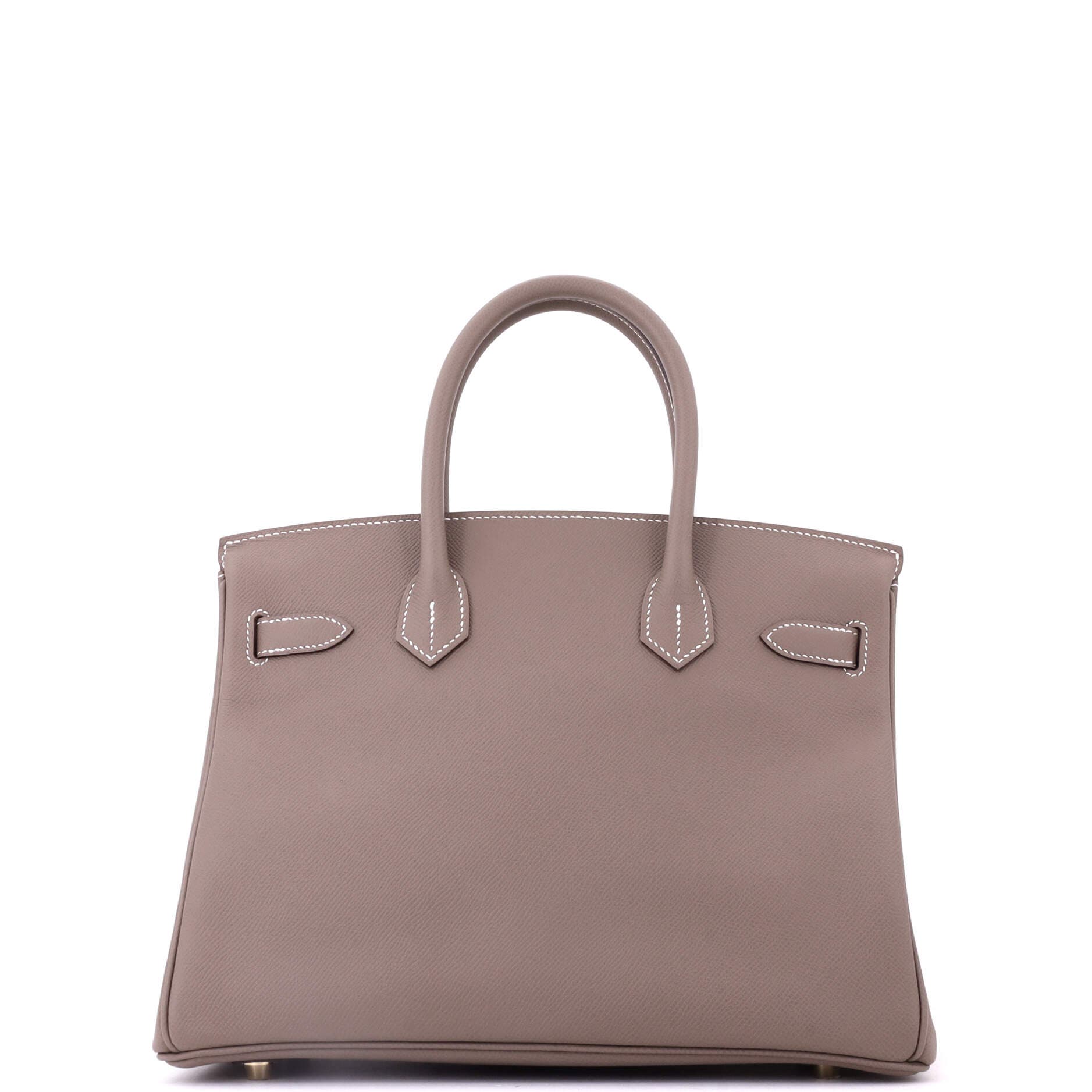 Pre-Owned Hermes Birkin Handbag Grey Epsom with Gold Hardware 30, Alternate, color, Etoupe