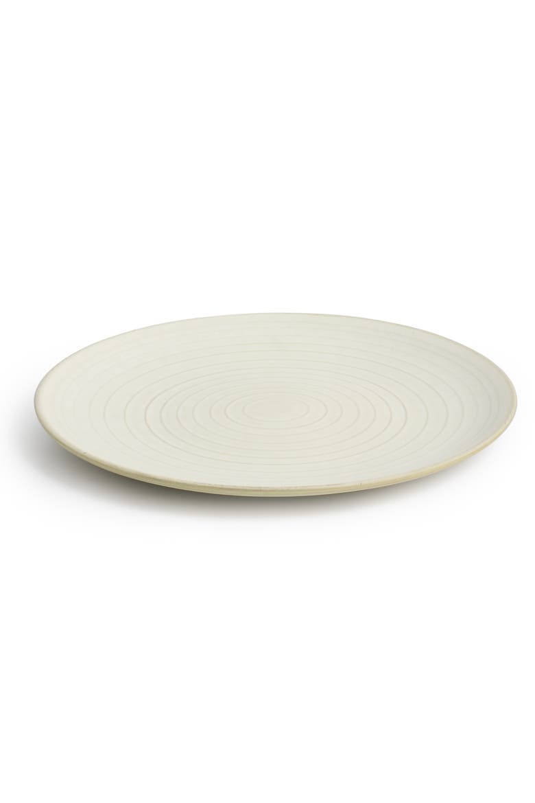 12 Piece Dreamweaver Round Earthenware Dinnerware Set, Alternate, color, White