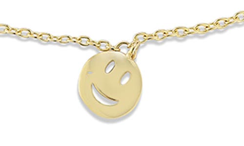 Ember Fine Jewelry 14k Gold Charm Anklet In Brown