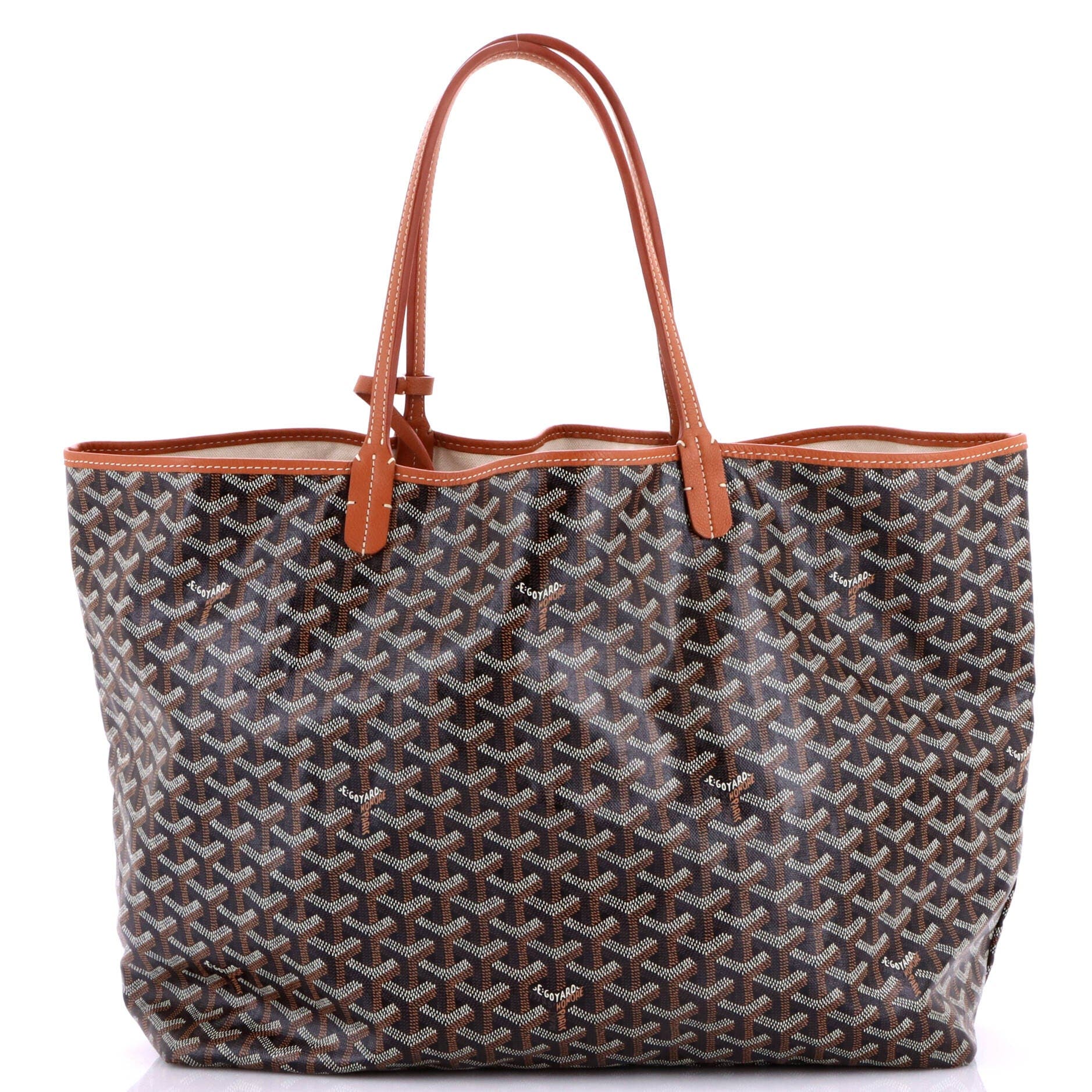 Saint Louis Tote Coated Canvas GM, Main, color, Brown