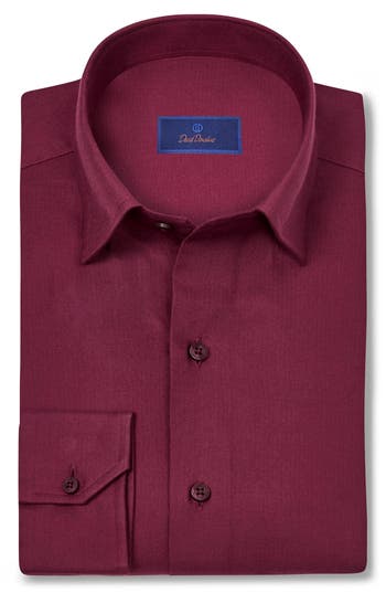 David Donahue Casual Long Sleeve Cotton Button-up Shirt In Multi