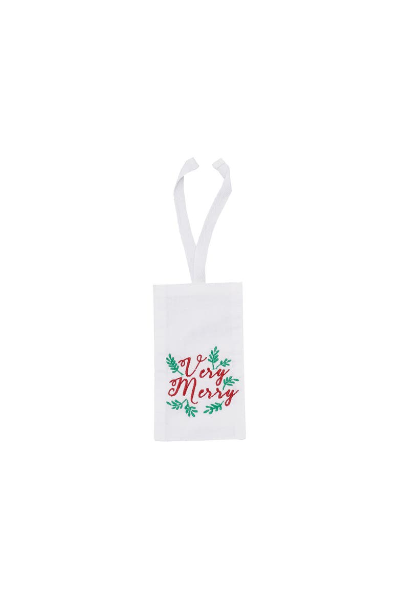 Very Merry Gift Tag, Main, color, White