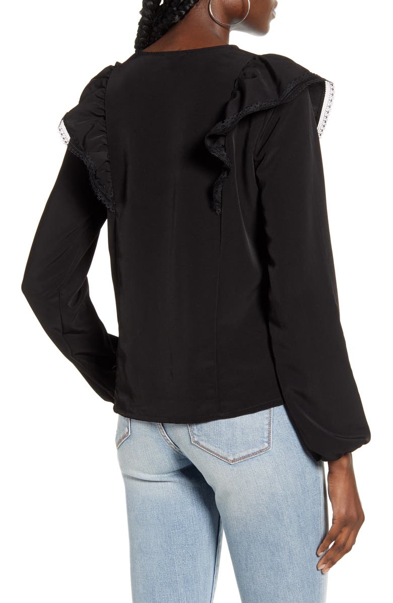 AWARE by VERO MODA VERO MODA Karma Long Sleeve Blouse, Alternate, color, 