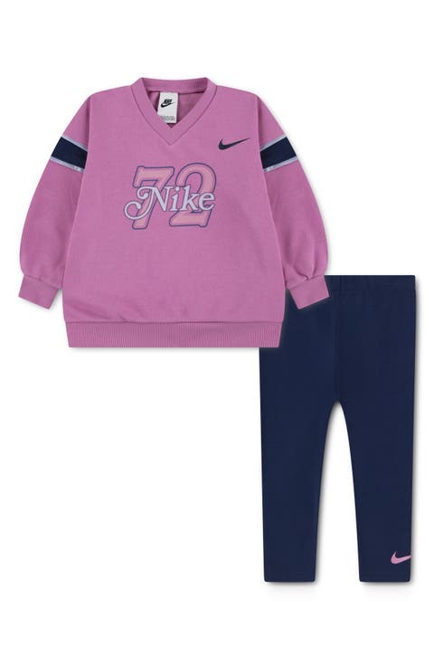 Kids' V-Neck Sweatshirt & Leggings Set