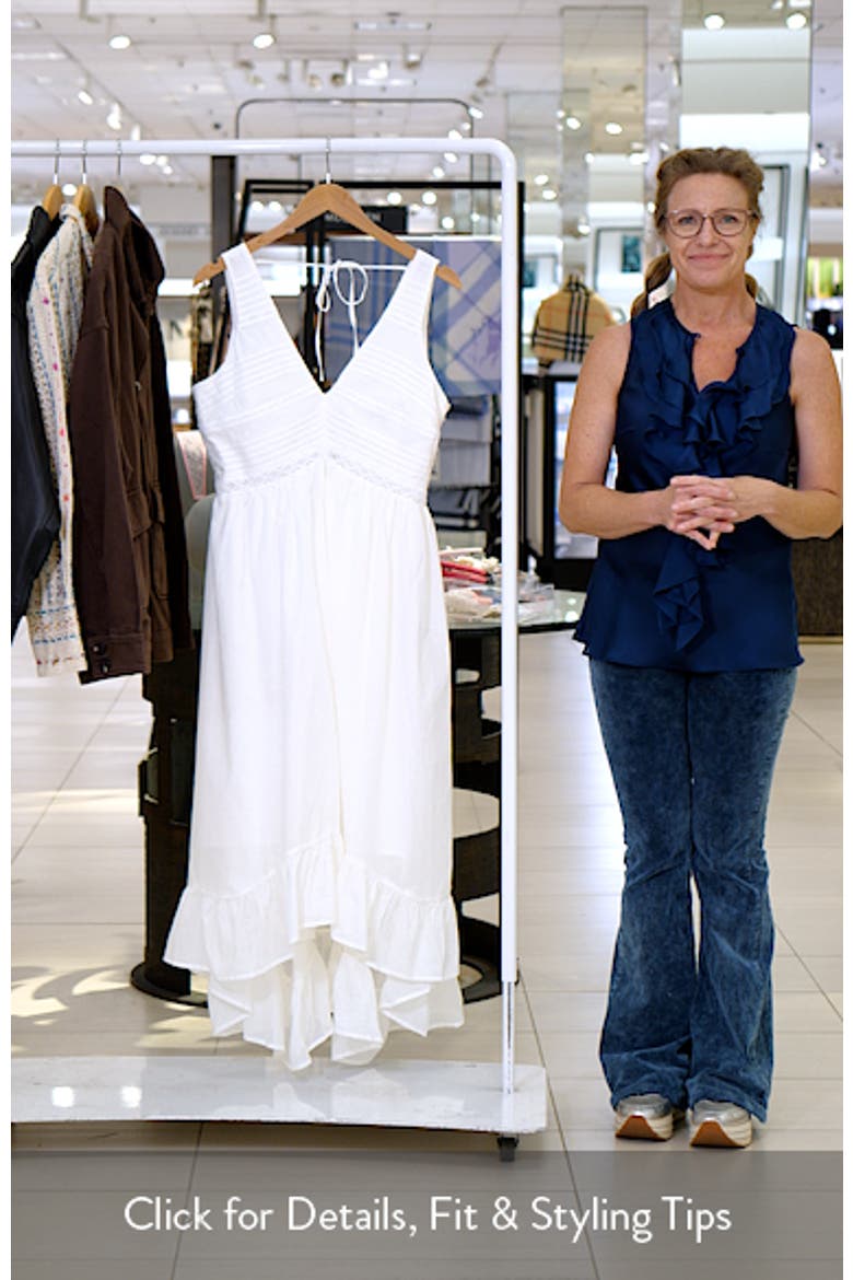 Miah Lace Trim Sleeveless High-Low Maxi Dress video