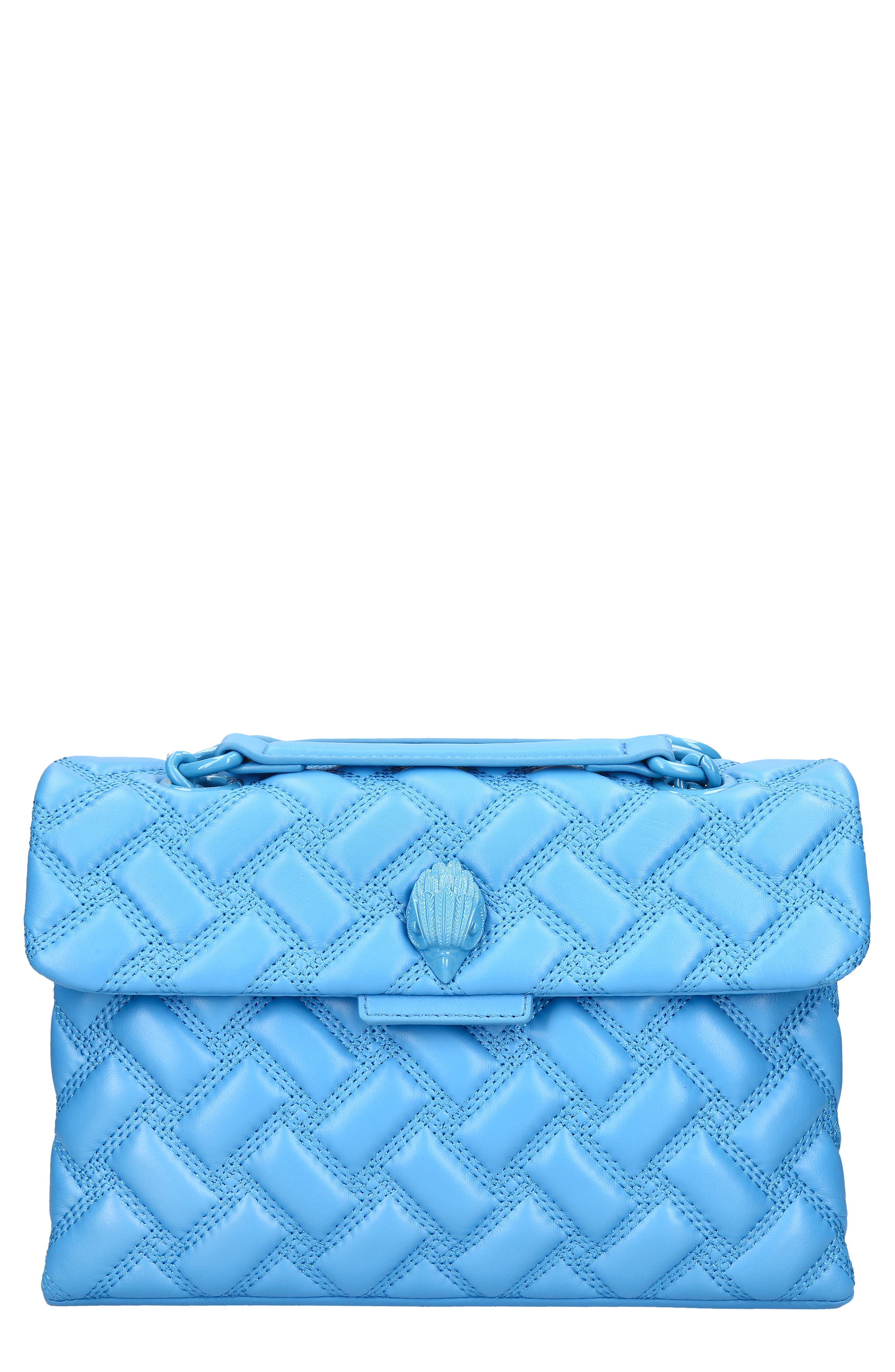 Kurt Geiger London Kensington Drench Leather Shoulder Bag, Main, color, 