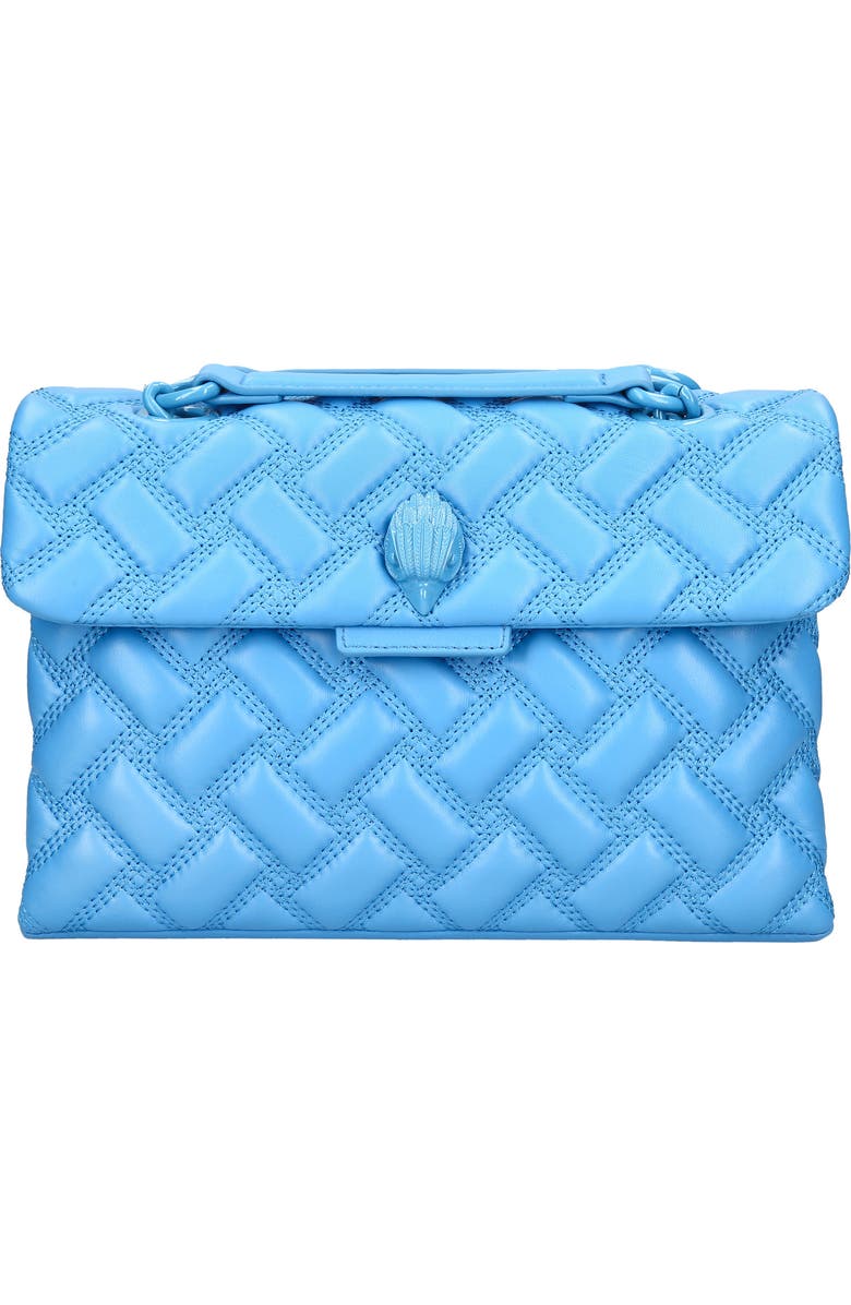 Kurt Geiger London Kensington Drench Leather Shoulder Bag, Main, color,